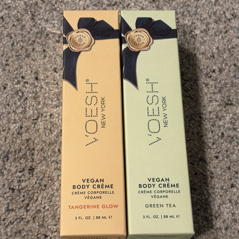 VOESH‎ New York Vegan Lotion (2) Body Cream 3 oz Hydrating Green Tea & Tangerine